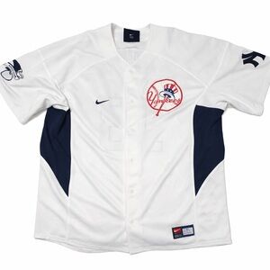 Nike Alex Rodriguez White and Navy Yankees Jersey